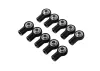 RC4WD M3 Short Straight Aluminium Rod Ends (Black) (10)