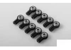 RC4WD M3 Short Straight Aluminium Rod Ends (Black) (10)