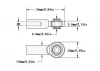 RC4WD M3 Medium Straight Aluminium Rod Ends (Silver) (10) RC4WD