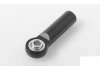 M3/M4 Long Straight Aluminium Rod Ends (Black) (10)