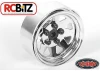 RC4WD 5 Lug Wagon 1.9 Steel Stamped Beadlock Wheels (Chrome)