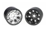 RC4WD Diesel Front Semi Truck Stamped Beadlock Wheels (Chrome) (Pair)