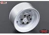 RC4WD Stamped Steel 1.55 Stock White Beadlock Wheel