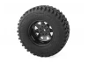 RC4WD 8Lug Deep Dish Wagon 1.9 Steel Stamped Beadlock Wheels Black (4)