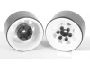 RC4WD Stamped Steel 1.0 Stock Beadlock Wheels (White) (4)