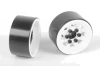 RC4WD Stamped Steel 1.0 Stock Beadlock Wheels (White) (4)
