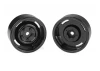 RC4WD 1.9 Landies Vintage Stamped Steel Beadlock Wheels Black (4)