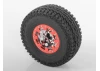 RC4WD TRO 1.7 Stamped Steel Beadlock Wheels (Red/Chrome)