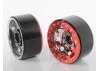 RC4WD TRO 1.7 Stamped Steel Beadlock Wheels (Red/Chrome)