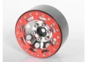 RC4WD TRO 1.7 Stamped Steel Beadlock Wheels (Red/Chrome)