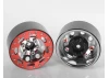 RC4WD TRO 1.7 Stamped Steel Beadlock Wheels (Red/Chrome)