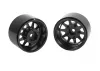 Deep Dish Wagon 1.55 Stamped Steel Beadlock Wheels (Black) (4)