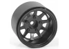 Deep Dish Wagon 1.55 Stamped Steel Beadlock Wheels (Black) (4)