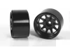 Deep Dish Wagon 1.55 Stamped Steel Beadlock Wheels (Black) (4)