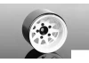 Deep Dish Wagon 1.55 Stamped Steel Beadlock Wheels (White) RC4WD