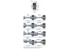 RC4WD Classic 10-Hole Chrome 1.9 Beadlock Wheels (4)