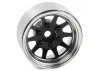 RC4WD OEM 6-Lug Stamped Steel 1.55 Beadlock Wheels (Black and Chrome) RC4WD