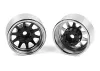 RC4WD OEM 6-Lug Stamped Steel 1.55 Beadlock Wheels (Black and Chrome) RC4WD