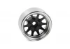 RC4WD OEM 6-Lug Stamped Steel 1.55 Beadlock Wheels (Black and Chrome) RC4WD
