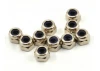 Axial M2.5 Nylon Locking Hex Nut - Silver (10)