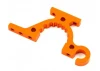 XRay T415 Aluminium Lower Adjustment Bulkhead - Front R / Rear L - Orange