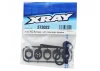 XRay X1 Aluminium Rear Bulkhead - Left + Ride Height Adjusters