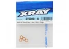 XRay Set Of Aluminium Shims 6.37X8.4mm (0.5mm, 1.0mm, 2.0mm) - Orange