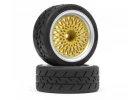 BBS RS Wheels Silver/Gold 26mm (6mm Offset)