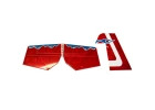 Precision Aerobatics Addiction XL Tail Feathers - Red