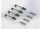 ARAC3447 Arrma Body Clip Retainers 1:8 Scale (Black, 4Pcs)