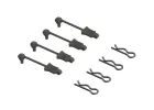 ARAC3447 Arrma Body Clip Retainers 1:8 Scale (Black, 4Pcs)