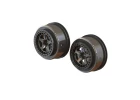 AR510098 Arrma Senton 1:10 Short Course 2.2/3.0 Wheels - 14mm Hex - Black Chrome (2)