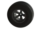 ARAC9624 Arrma Dirt Runner ST Front Tire Set - Glued on Black SC 12mm Hex Wheels (2)