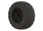 ARAC9630 Arrma DBoots Fortress SC Tyres - Pre Glued on Black 14mm Hex Wheel (2)