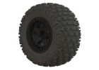 ARAC9630 Arrma DBoots Fortress SC Tyres - Pre Glued on Black 14mm Hex Wheel (2)