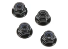 ARAC9810 Arrma Flange Lock Nut M4 Black (4Pcs)