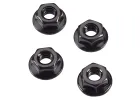 ARAC9750 Arrma Serrated Wheel Nut M4 (Black) (4Pcs)