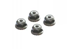ARAC9699 Flanged Nyloc Locknut 4mm Silver (4)
