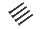 ARAC9896 Arrma Flat Head Hex Machine Screw 4X40mm (4) 4X4
