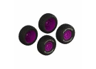 dBoots FORTRESS Glued Tire Set - Purple (2 Pairs)
