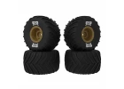 dBoots Chevron MT Tire Set Glued - Bronze (2 Pairs): GROM