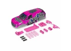GORGON Painted Decaled Trimmed Body Set Pink/Black