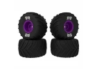 dBoots Chevron MT Tire Set Glued - Purple (2 Pairs): GROM