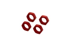Aluminium Wheel Nut 24mm (Red) (4)