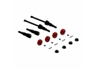 Metal Axle And Wheel Hex Set B (4): GROM