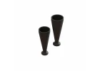 Arrma Black Rubber Shock Boots 40mm (2)