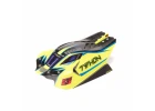 1:8 Clipless Painted Decaled Body - Yellow/Blue: TYPHON 4X4