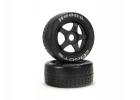 DBoots Hoons 42/100 2.9 Silver Belted Tyres on 5-Spoke 17mm Hex Wheels (2)