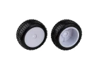 Team Associated Reflex 14 Wide Mini Pin Tyres - Mounted White