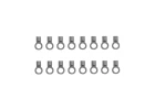 Associated RC10 Model 24 Rod End Set